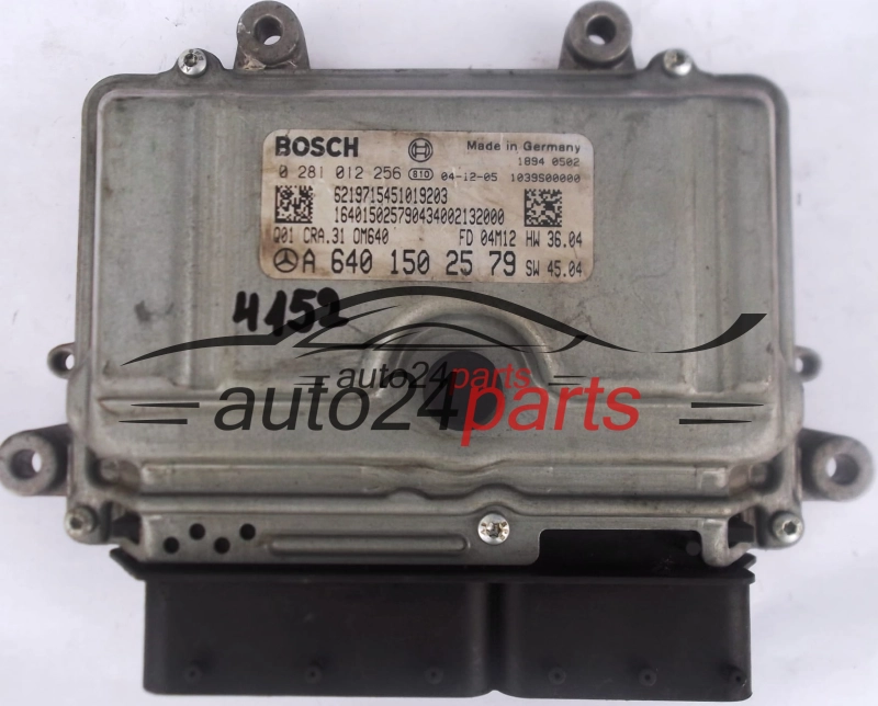 MERCEDES W169 A200 2.0 CDI A6401502579, 6401502579, A 640 150 25 79 BOSCH 0281012256, 0 281 012 256