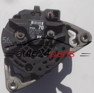 Alternador OPEL CORSA COMBO MERIVA 1.0 1.2 BOSCH 0 124 225 041, 0124225041, 24 437 119 XK, 24437119 XK, 70A 