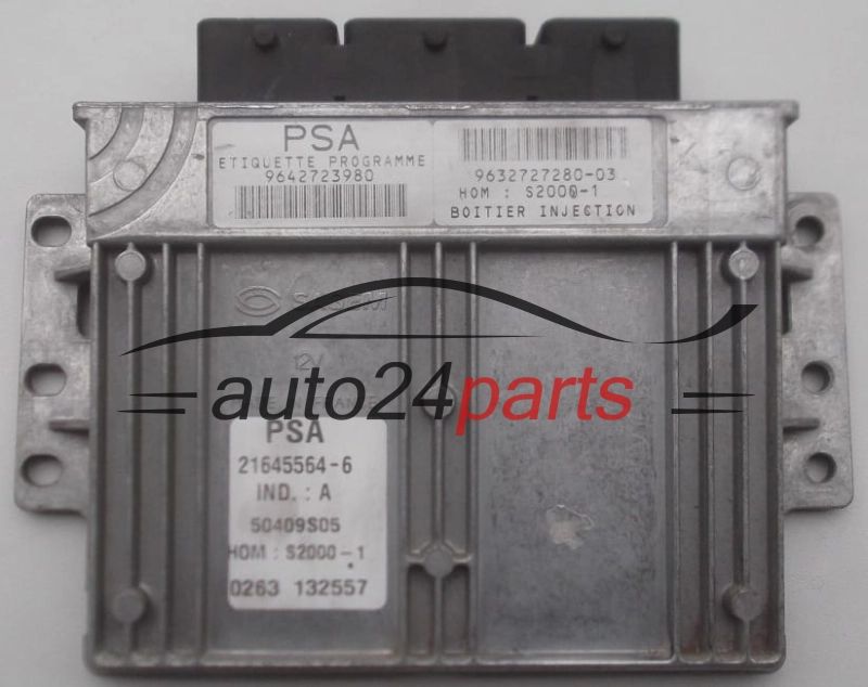MOTORSTEUERGERÄT ECU STEUERGERÄT  CITROEN PEUGEOT 1.8 16V Sagem 21645564-6,  PSA 9642723980, 9632727280-03
