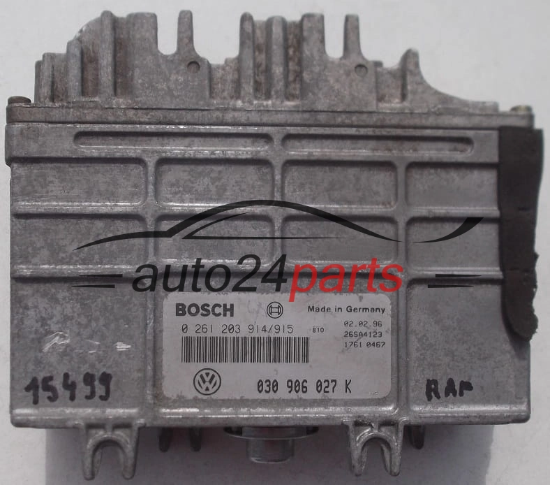 KOMPUTER STEROWNIK SILNIKA VW POLO 030906027K, 030 906 027 K, BOSCH 0261203914, 0261203915 