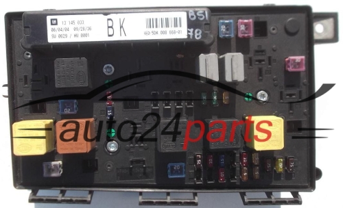 ELEKTRISCHER KASTEN SICHERUNGKASTEN SICHERUNG UND RELAIS STROMKASTEN RELAISKASTEN OPEL ASTRA ZAFIRA GM 13 145 033 BK, 13145033 BK, HELLA 5DK 008 668-01, 5DK00866801