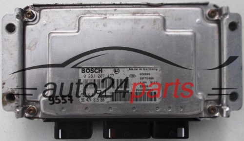 CENTRALINA DO MOTORE CITROEN PEUGEOT 1.6 BOSCH 0 261 207 477, 0261207477, 96 474 815 80, 9647481580, ME7.4.4 91