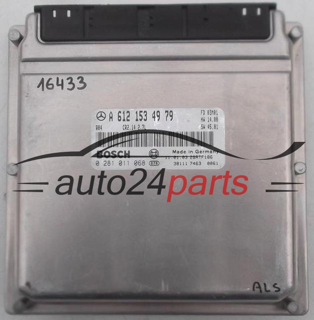 CENTRALINA MOTORE MERCEDES W203 CLK 270 CDI BOSCH 0281011068, 0 281 011 068, A6121534979, A 612 153 49 79