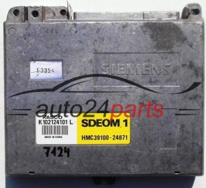 CENTRALINA DO MOTORE HYUNDAI KASCO PONY LANTRA 1.5 SIEMENS K102124101 L, HMC39100-24871, HMC3910024871