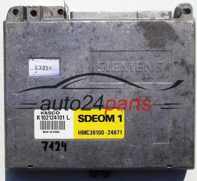 CENTRALINA DO MOTORE HYUNDAI KASCO PONY LANTRA 1.5 SIEMENS K102124101 L, HMC39100-24871, HMC3910024871
