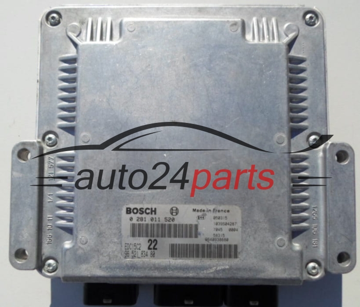 CENTRALINA MOTORE PEUGEOT 2.0 HDI BOSCH 0 281 011 520,  96 521 834 80