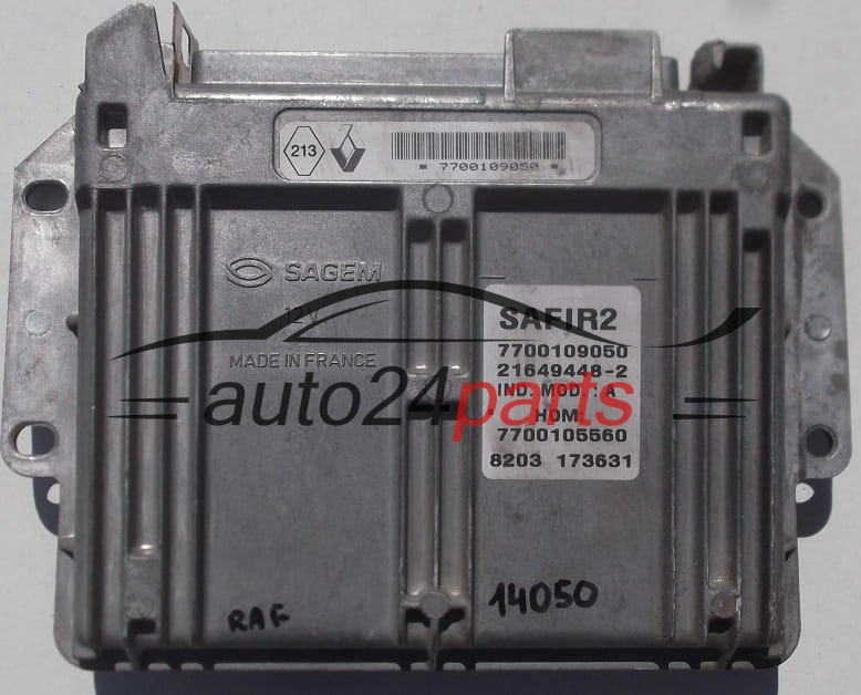 CENTRALINA MOTORE RENAULT TWINGO SAGEM 21649448-2, 216494482, 7700109050