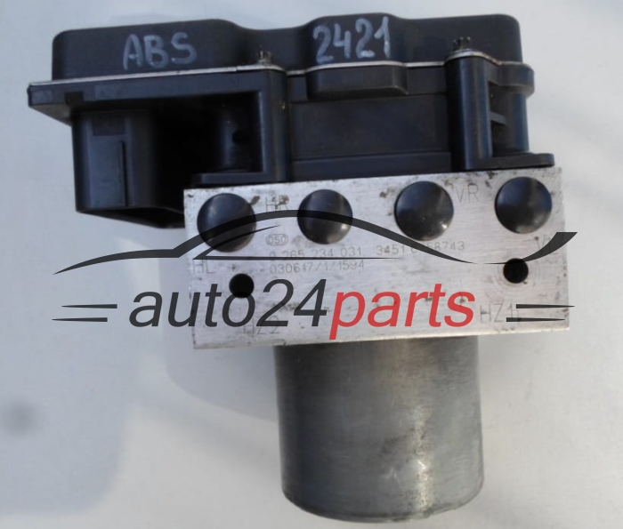 POMPE HYDRAULIQUE ET CALCULATEUR d'ABS BMW BOSCH 0 265 234 031, 0265234031, 34516758743, 0 265 950 316, 0265950316 