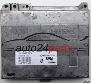 ECU CENTRALITA DE MOTOR RENAULT CLIO 1.2, SIEMENS S101729103 H, S101729103H, HOM7700851758, 7700864476