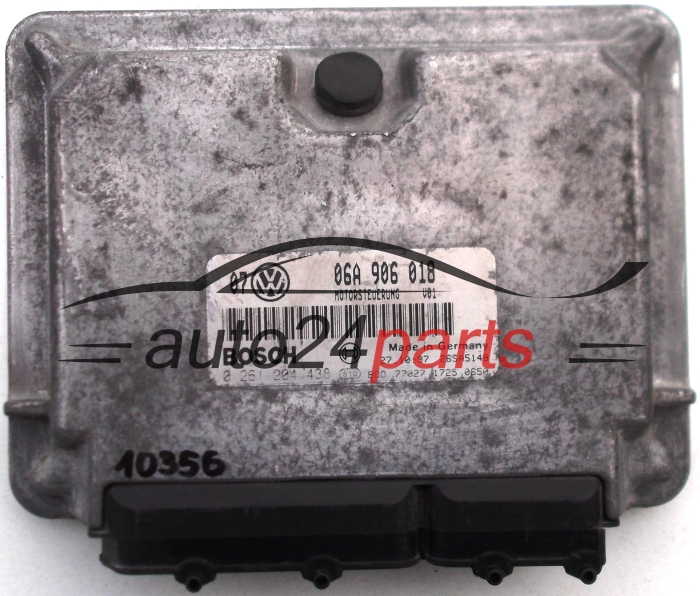 KOMPUTER STEROWNIK SILNIKA VW VOLKSWAGEN GOLF IV 1.8, BOSCH 0 261 204 438, 0261204438, 06A 906 018, 06A906018