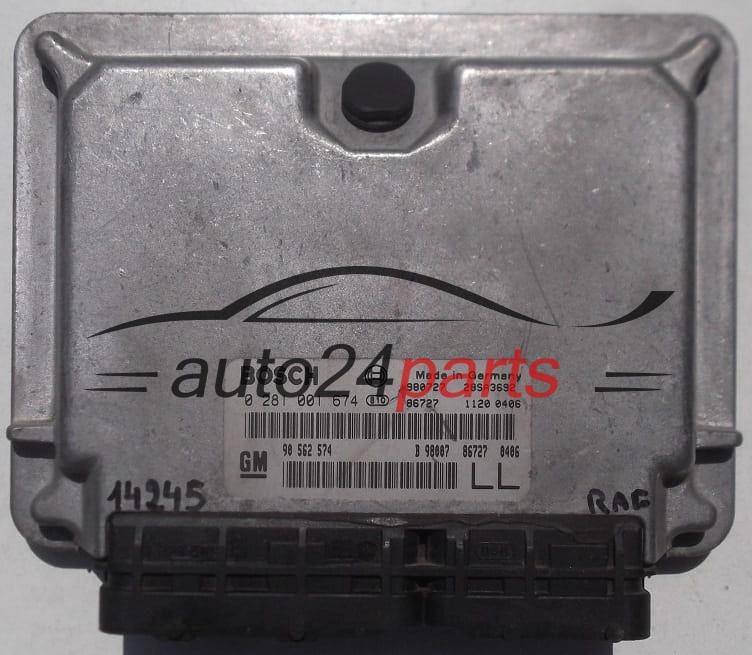 KOMPUTER STEROWNIK SILNIKA OPEL ASTRA VECTRA ZAFIRA 2.0 BOSCH 0 281 001 674 GM 90 562 574 LL