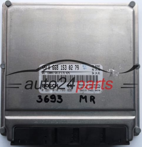 MOTORSTEUERGERÄT ECU STEUERGERAT MERCEDES A170 1.7 CDI BOSCH 0281010793, 0 281 010 793, A6681530279, A 668 153 02 79, 6681530279, ED0041 CR1.2 FD 02M02