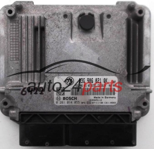 CENTRALITA DE MOTOR VW VOLKSWAGEN GOLF 1.9 TDI BOSCH 0 281 014 055, 0281014055, 03G 906 021 QK, 03G906021QK, 03G 906 021 AB, 03G906021AB, 1039S25112, EDC16U34