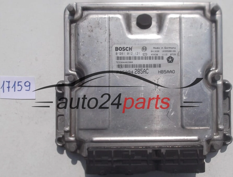 Μονάδα Ελέγχου Κινητήρα CHRYSLER VOYAGER 2.8 CRD BOSCH 0 281 012 121, 0281012121, P05094285AC