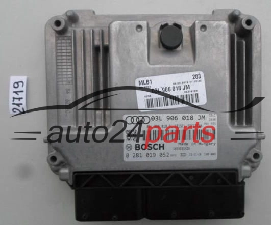 AUDI Q5 2.0 TDI BOSCH 0 281 019 052, 0281019052, 03L 906 018 JM, 03L906018JM, EDC17C46 