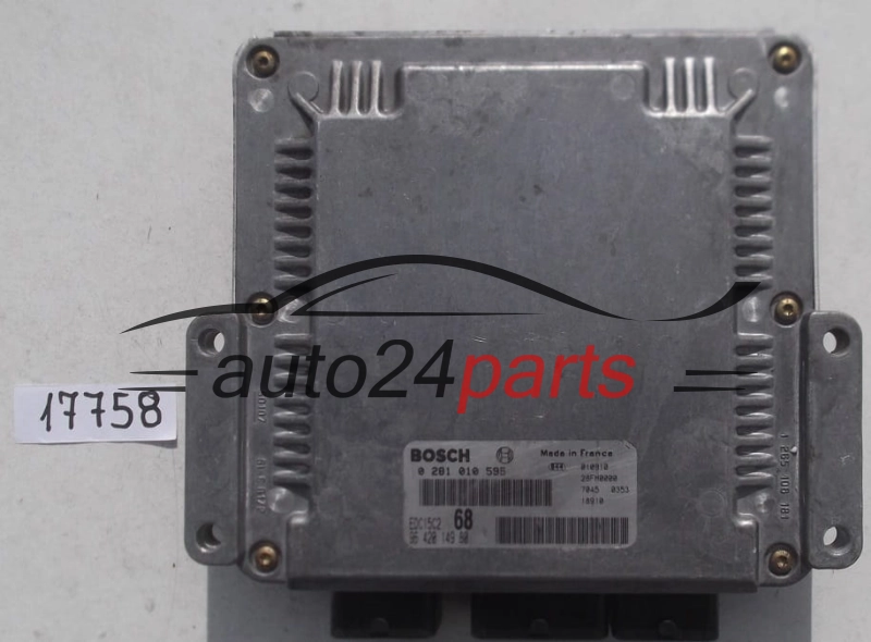 KOMPUTER STEROWNIK SILNIKA CITROEN XSARA PICASSO 2.0 HDI BOSCH 0281010595, 0 281 010 595, 9642014980, 96 420 149 80, EDC15C2 68 