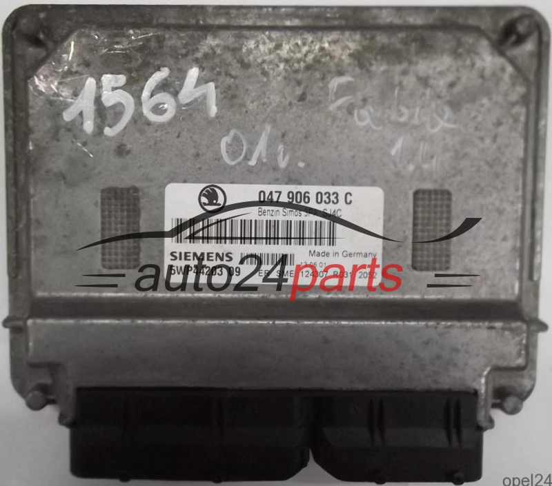 MOTORSTEUERGERÄT ECU STEUERGERÄT SKODA FABIA 1.4 047906033C, SIEMENS 5WP44203