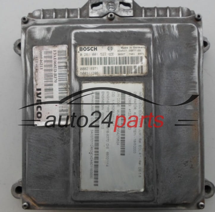 IVECO STRELIS BOSCH 0 281 001 527, 0281001527, 504078154 
