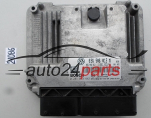 KOMPUTER STEROWNIK SILNIKA VW VOLKSWAGEN POLO 1.9 TDI 03G 906 013 M, 03G906013M, 03G906013, BOSCH 0 281 013 442, 0281013442, DIESEL EDC17U01, 1039S20438 -  21086