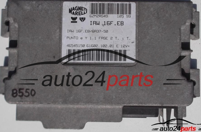 CALCULATEUR MOTEUR FIAT PUNTO 1.1 MAGNETI MARELLI IAW 16F.EB, IAW16FEB, 46545150, 61602.102.01, 6160210201