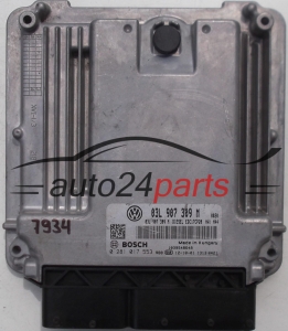 CALCULATEUR MOTEUR VW VOLKSWAGEN T5 TRANSOPRTER 2.0 TDI, BOSCH 0 281 017 553, BOSCH 0281017553, 03L 907 309 M, 03L907309M