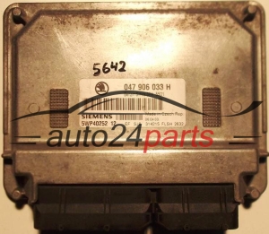 KOMPUTER STEROWNIK SILNIKA SKODA FABIA 1.4 MPI AME 047 906 033H, 047906033H, SIEMENS 5WP40252 12 - 