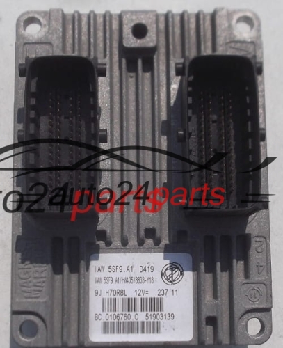 ECU ENGINE CONTROLLER FIAT LANCIA 1.2-1.4 MAGNETI MARELLI IAW 5SF9.A1,  51903139, BC.0106760.C