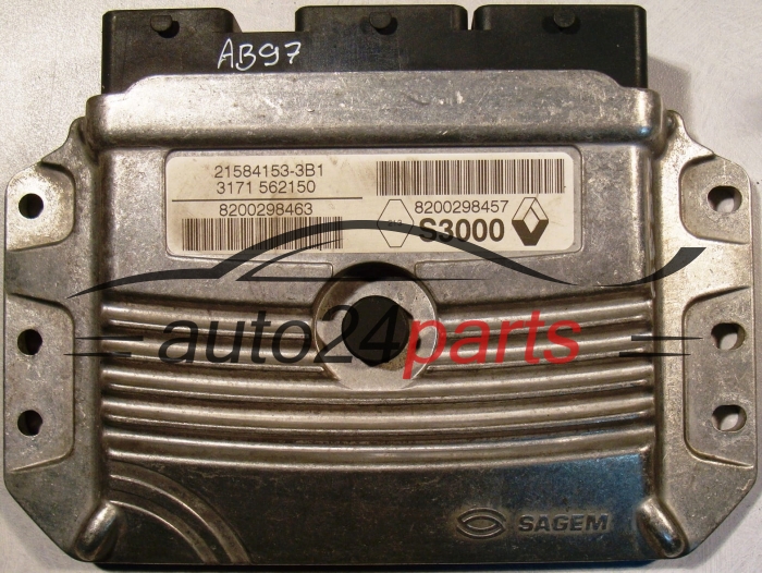 MOTORSTEUERGERÄT ECU STEUERGERÄT RENAULT MEGANE Sagem 21584153-3B1, 8200298463, 8200298457