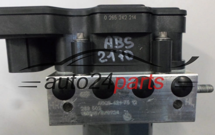 POMPE HYDRAULIQUE ET CALCULATEUR d'ABS MERCEDES  A0084317512, BOSCH 0265242214