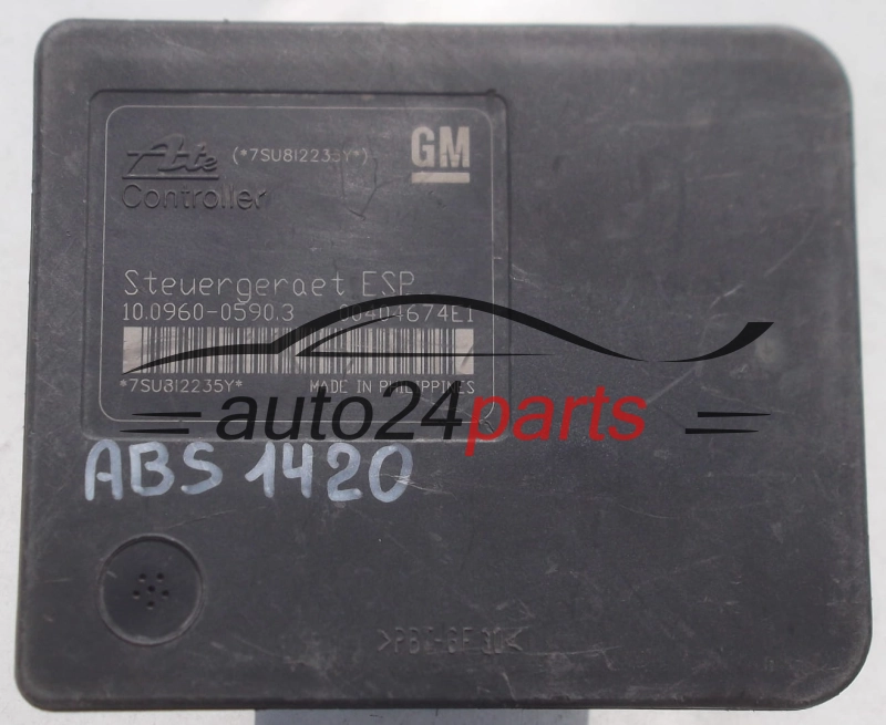 ABS POMPA I STEROWNIK OPEL ASTRA H ZAFIRA B GM 13 244 860 BJ, 13244860,  10.0206-0287.4, 10020602874, 10.0960-0590.3, 10096005903