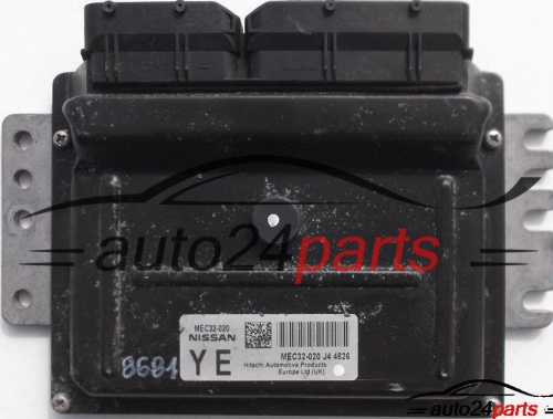 ECU ENGINE CONTROLLER NISSAN MICRA K12 1.0, MEC32-020, MEC32020 J4 4826, MEC32020J44826 