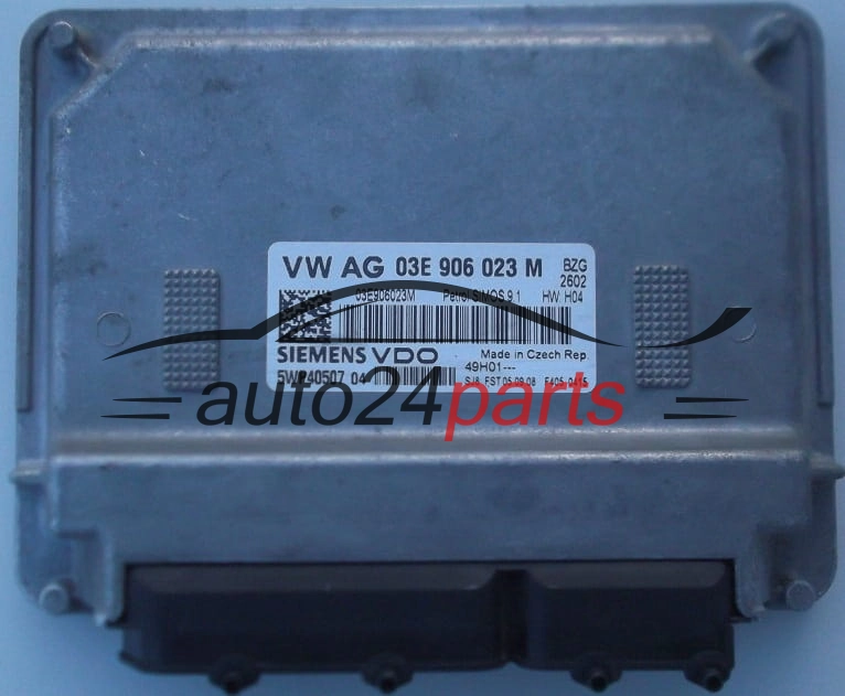 MOTORSTEUERGERÄT ECU STEUERGERÄT  SEAT IBIZA 1.2 SIEMENS VDO 5WP40507 04,  03E 906 023 M