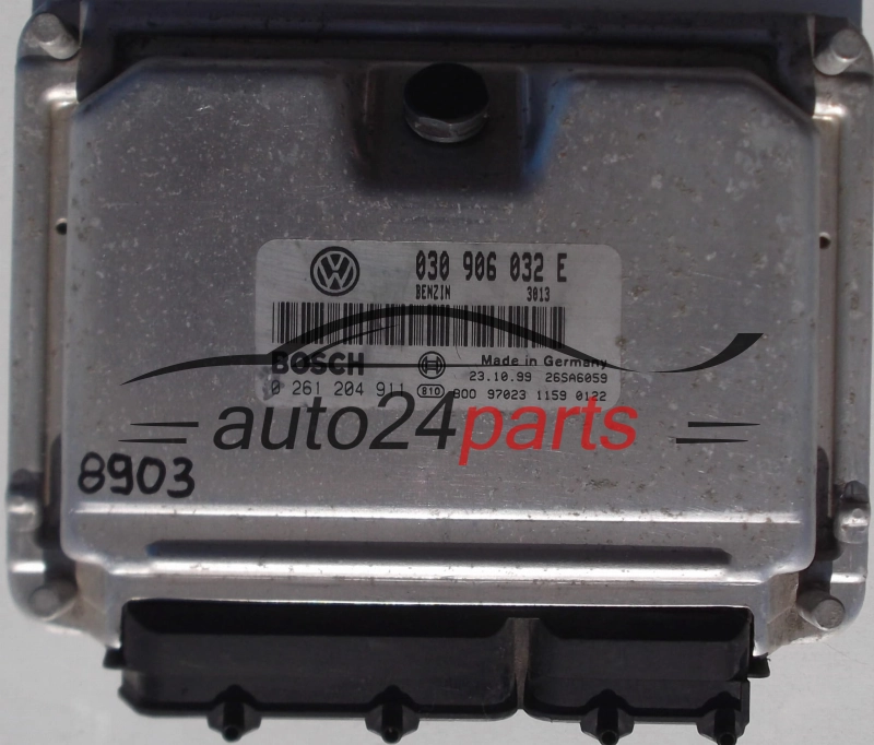 CENTRALINA MOTORE VW VOLKSWAGEN LUPO 6X1 1.0, BOSCH 0 261 204 911, 0261204911, 030 906 032 E, 030906032E