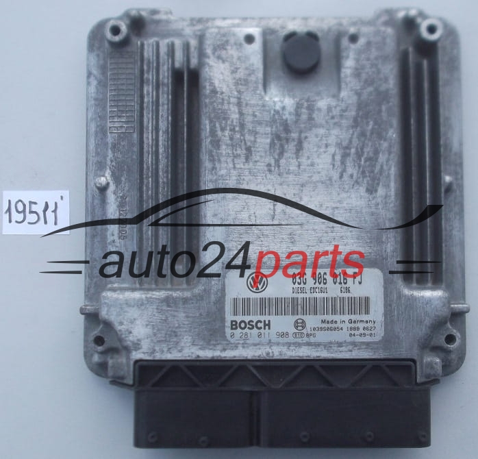 KOMPUTER STEROWNIK SILNIKA SEAT ALTEA 2.0 TDI BOSCH 0 281 011 908, 03G 906 016 FJ