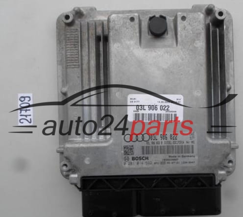 AUDI A4 2.0 TDI 03L906022, 03L 906 022, 03L906022B, BOSCH 0281014592, 0 281 014 592, DIESEL EDC17CP14 CAGC 3177