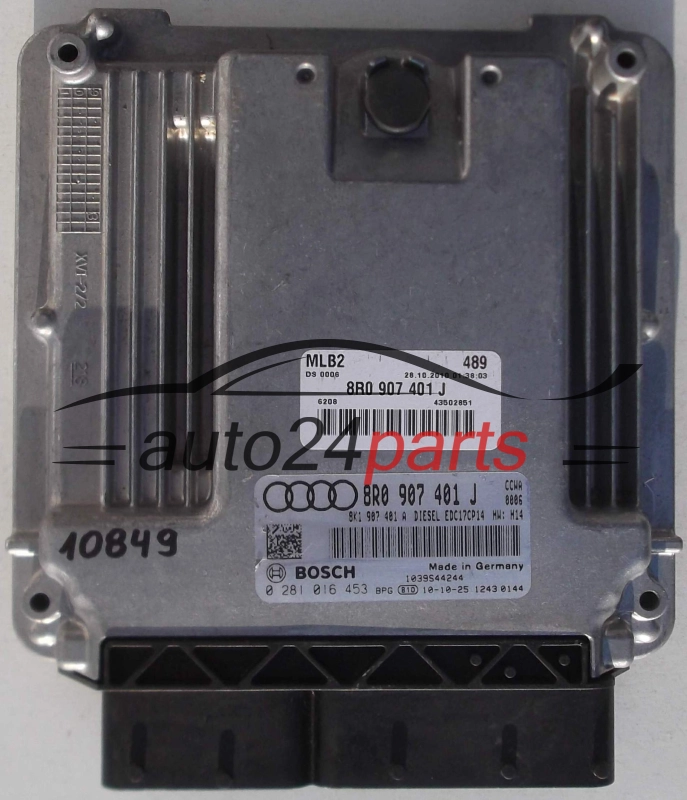 CENTRALINA MOTORE AUDI A4 A5 3.0 TDI BOSCH 0 281 016 453, 0281016453, 8R0 907 401 J, 8R0907401J, 8K1907401A