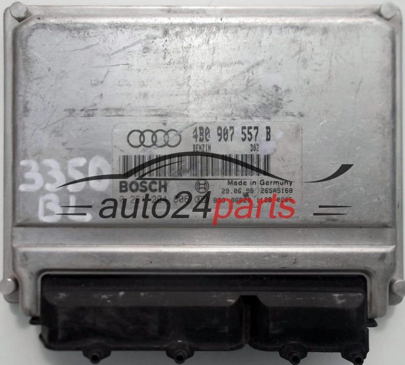 ECU CENTRALITA DE MOTOR AUDI A6 1.8T 1.8 TURBO 4B0907557B, 4B0 907 557 B, BOSCH 0261204806, 0 261 204 806, BENZIN D02, 28SA5168