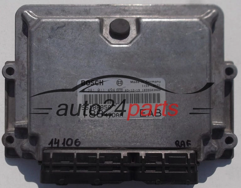 ecu engine control module FIAT PUNTO STILO 1.9 JTD