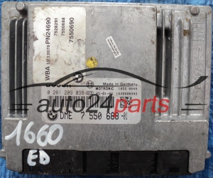 ECU ENGINE CONTROLLER BMW E81 E87 116 1.6 BOSCH 0261209036, 0 261 209 036, DME 7 550 688 -01, 7550688, 755068801, DME7550688 