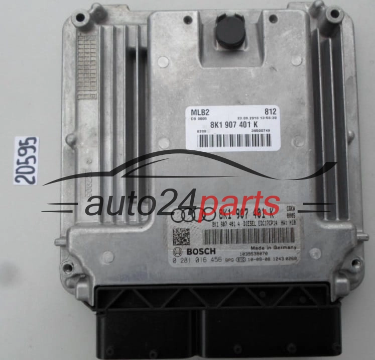 Μονάδα Ελέγχου Κινητήρα AUDI A4, A5 2.7 TDI, BOSCH 0 281 016 456, BOSCH 0281016456, 8K1 907 401 K, 8K1907401K, 8K1907401A