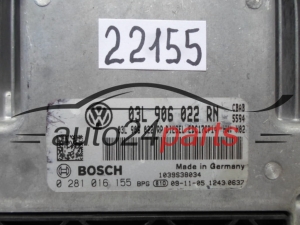 CENTRALITA DE MOTOR VW VOLKSWAGEN TIGUAN BOSCH 0 281 016 155, 0281016155, 03L 906 022 RN, 03L906022RN, EDC17CP14