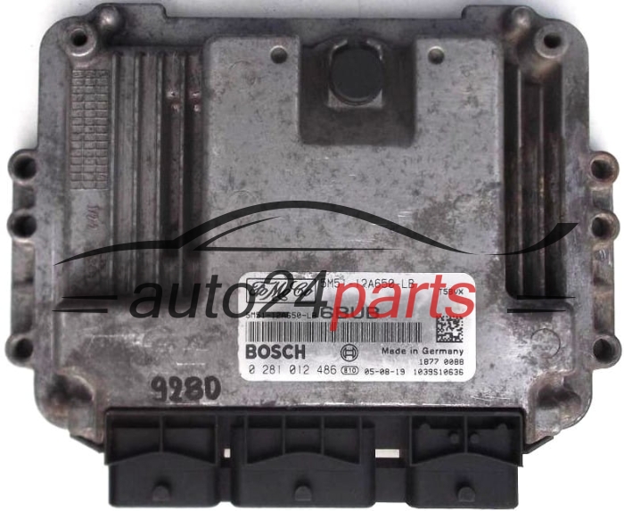ECU CENTRALITA DE MOTOR  FORD FOCUS 1.6 TDCI, BOSCH 0 281 012 486,  FoMoCo 5M51-12A650-LB