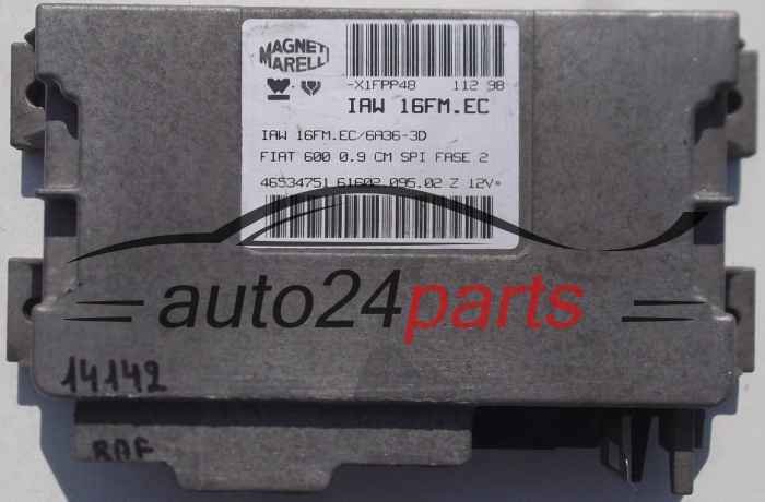 MOTORSTEUERGERÄT ECU STEUERGERAT FIAT SEICENTO 600 0.9