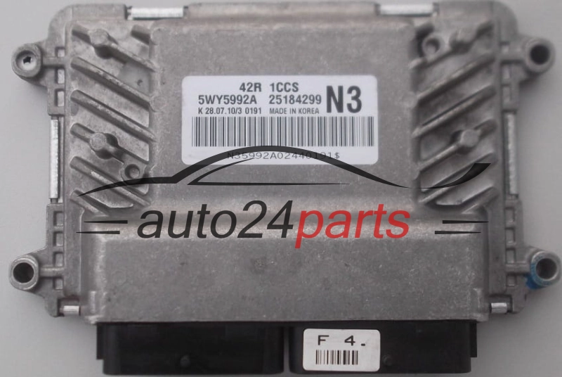 ECU CENTRALITA DE MOTOR  CHEVROLET AVEO 1.2 5WY5992A, 25184299, N3