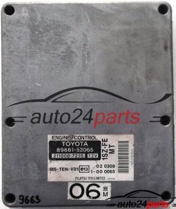 CENTRALINA MOTORE TOYOTA YARIS 1.0, 89661-52065, 8966152065, 211000-7215, 2110007215, 1SZ-FE MT