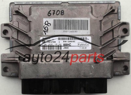 ECU ENGINE CONTROLLER FORD FOCUS BV61-12A650-BC, BV6112A650BC, 12A650BC, S180127006 C, 8MHC, J38AC