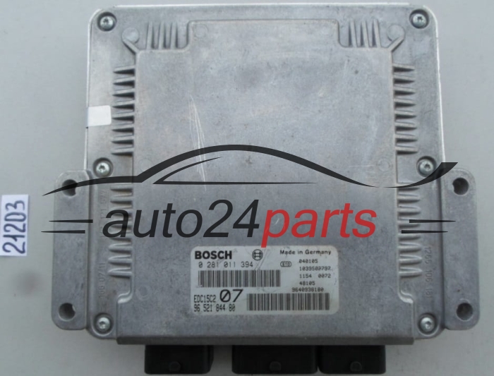 Μονάδα Ελέγχου Κινητήρα CITROEN C5 2.0 HDI BOSCH 0 281 011 394, 0281011394, 96 521 844 80, 9652184480 