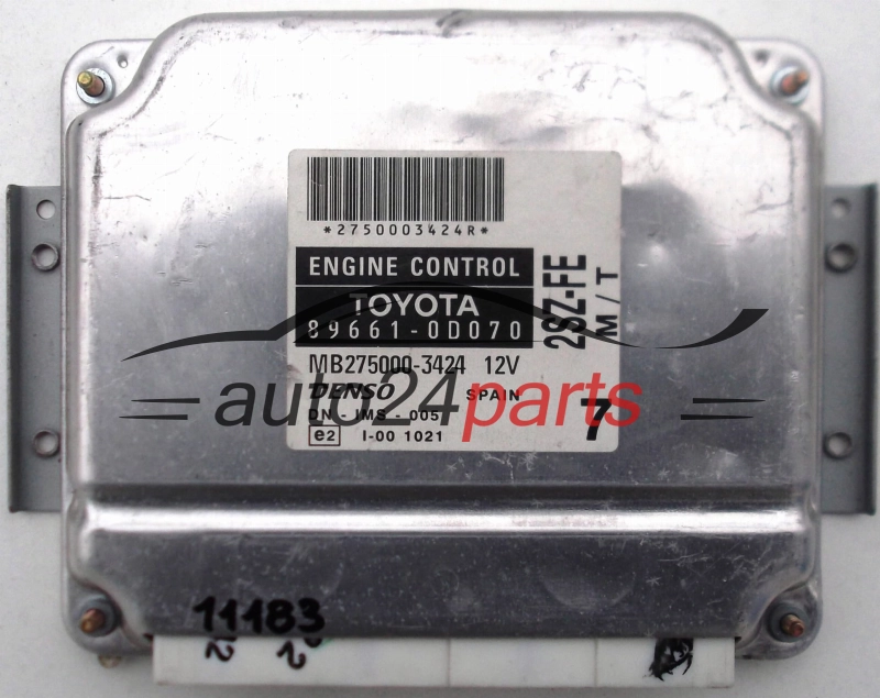 calculateur moteur pour toyota yaris 1.3 