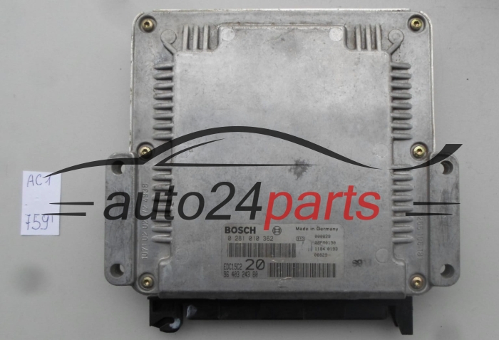 PEUGEOT 306 2.0 HDI BOSCH 0 281 010 362, 0281010362, 96 403 243 80, 9640324380, EDC15C2 20 