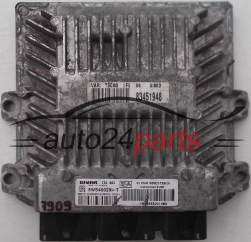 MOTORSTEUERGERÄT ECU STEUERGERAT PEUGEOT 307, CITROEN 2.0 HDI, 5WS40029I-T
